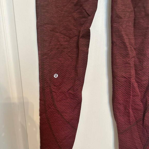 Size 8 maroon Lululemon pants in used but good condition! - Picture 3 of 3